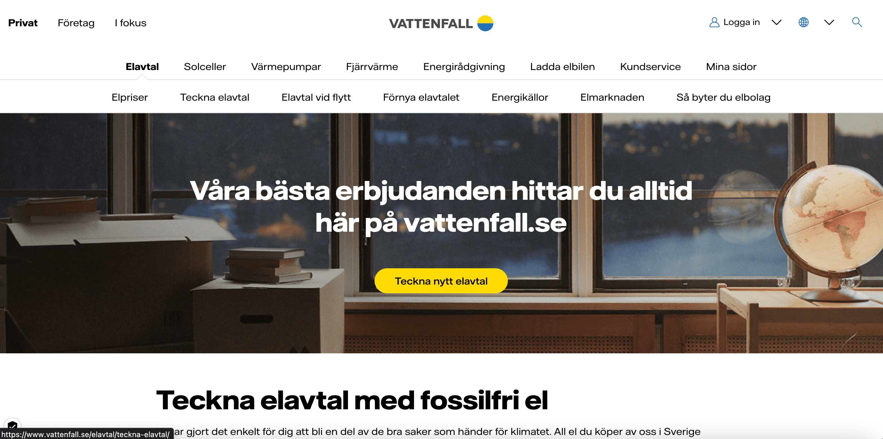 vattenfall hemsida